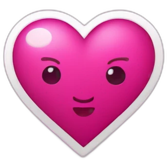 Corazón Fucsia emoji