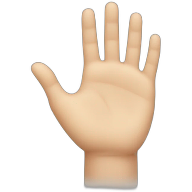 hand you emoji
