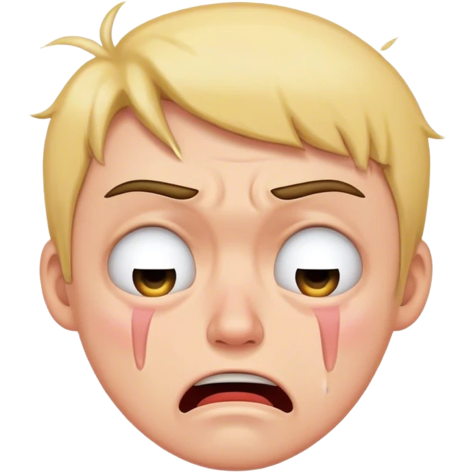 mad crying face emoji