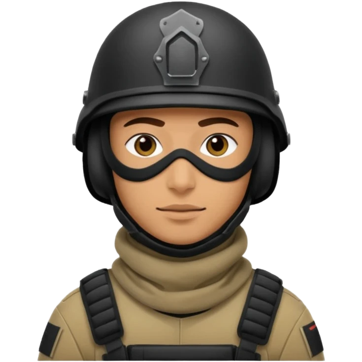 
Iraqi soldier in helmet and balaclava emoji