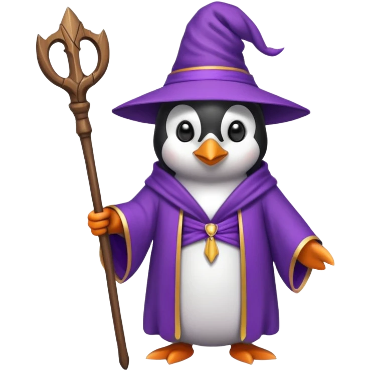 Penguin Wizard emoji