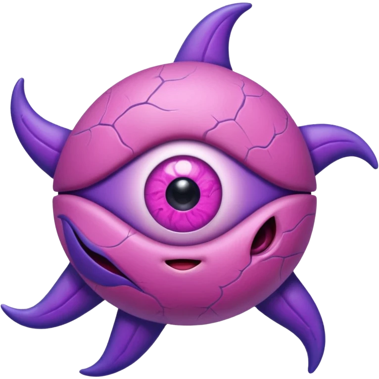 starro pink and purple with one round eye emoji