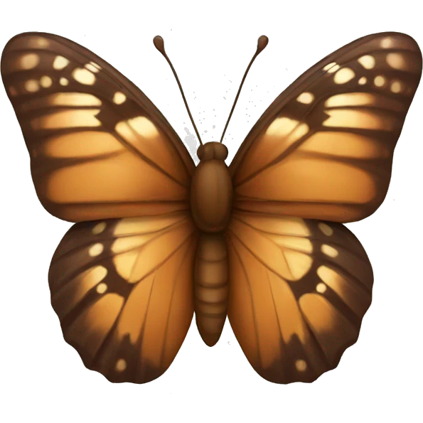 Brown butterfly emoji