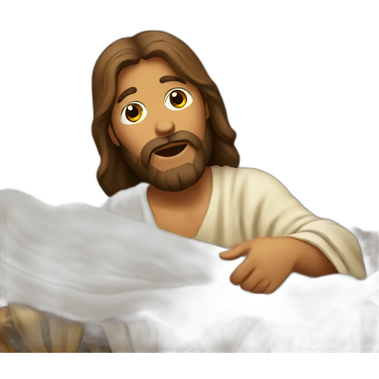 jesus in the manger emoji