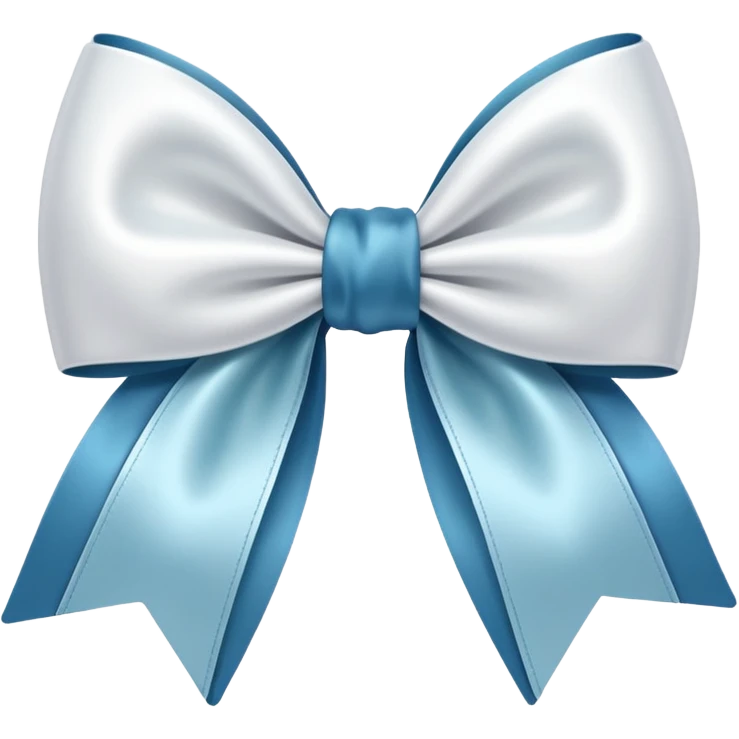 white satin bow emoji