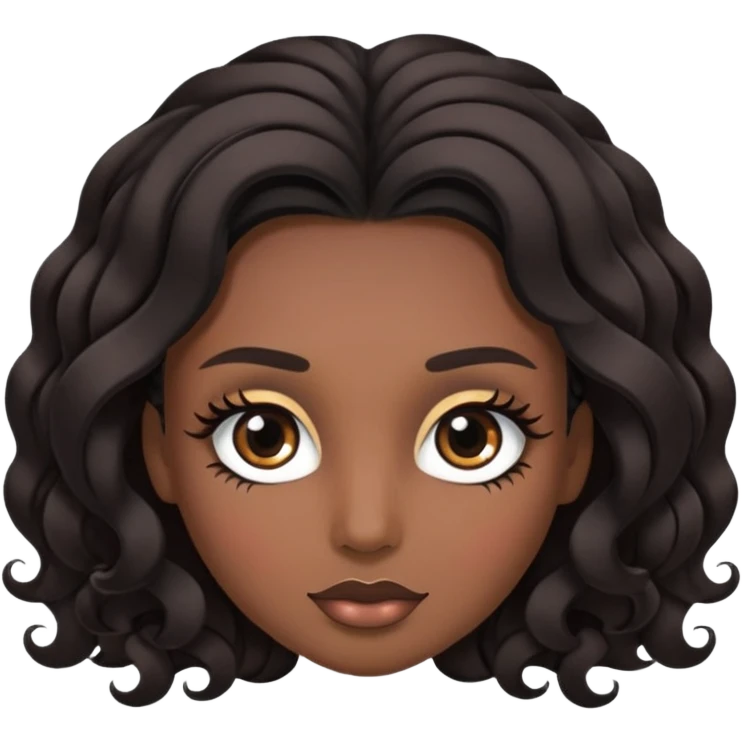 lash and brows done without women emoji