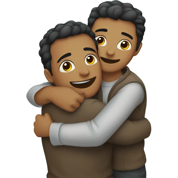 bubu and dudu hug emoji