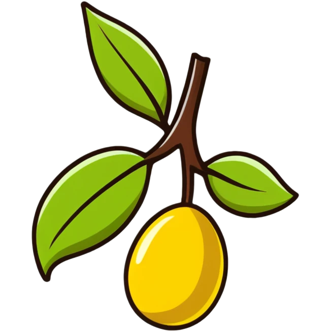 jojoba fruit emoji