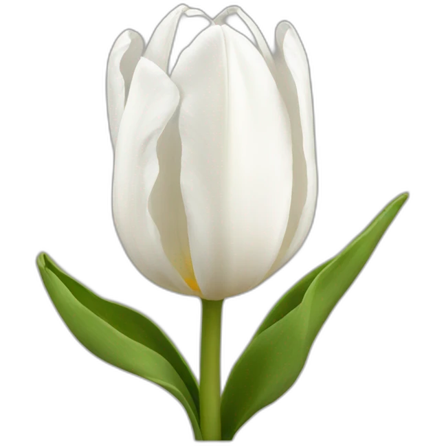 white tulip emoji