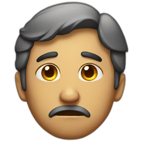 sad man emoji
