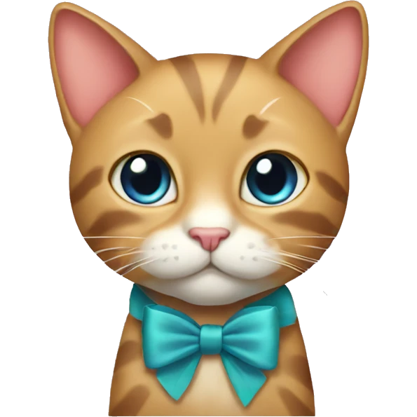 Cat with bow emoji