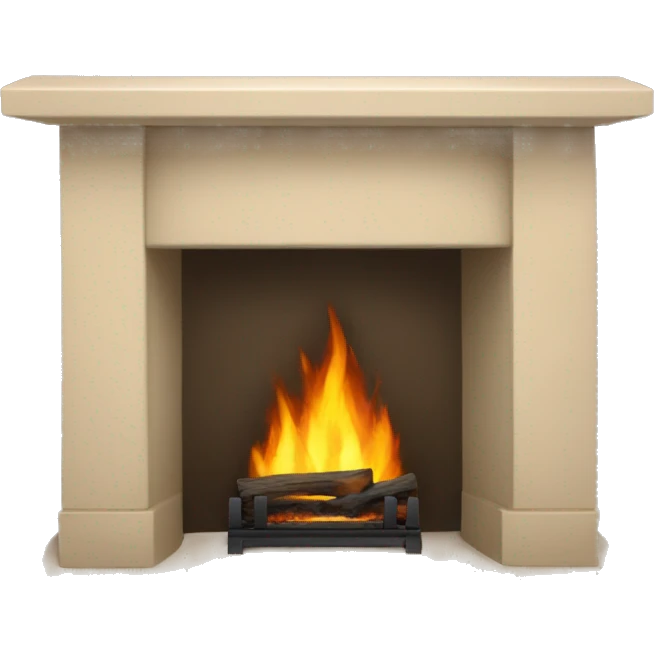 Winter beige FirePlace emoji