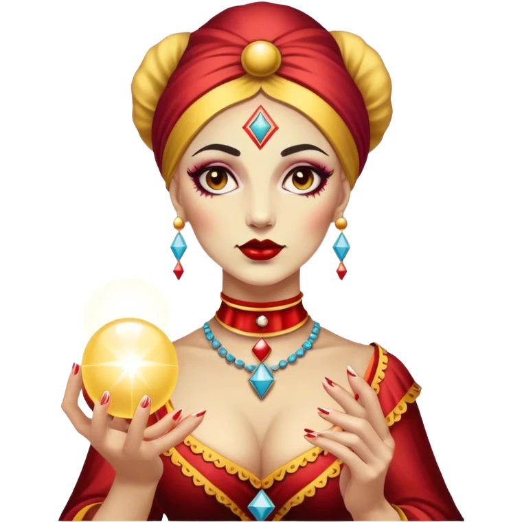 Vintage circus fortune teller emoji