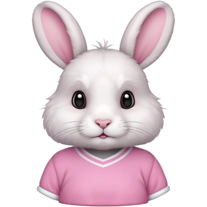 rabbit with pink jersey emoji