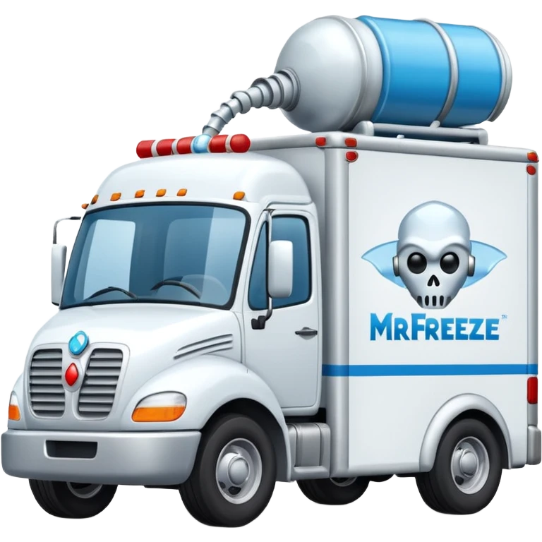  Mr. Freeze’s Bug exterminators moving truck  emoji