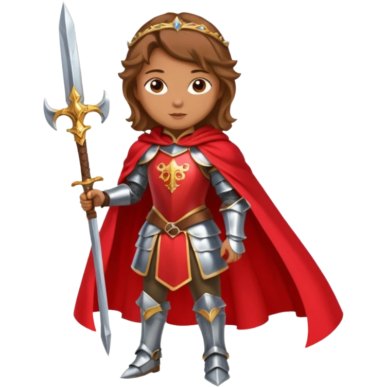 Renaissance princess knight on horse emoji