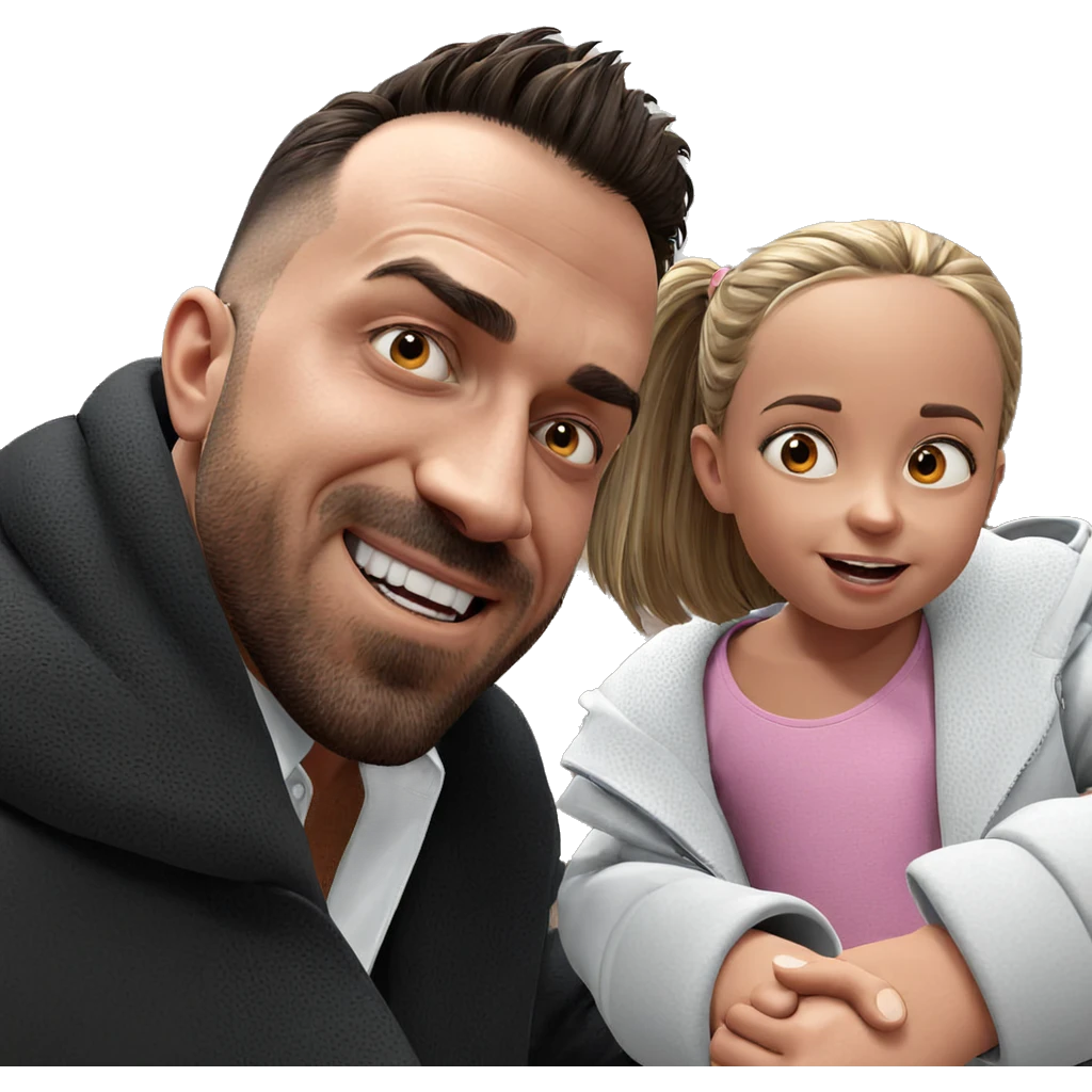 father and daughter bonding moment emoji