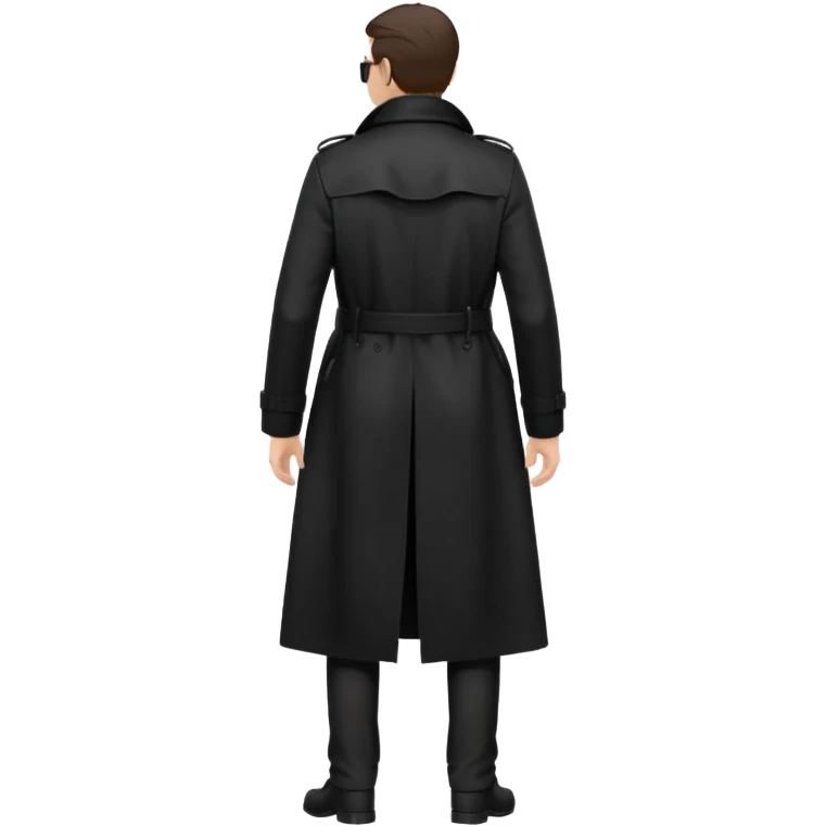 anonymous person standing view from the back emoji