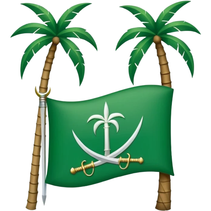 شار السعودية سيفين ونخلة emoji