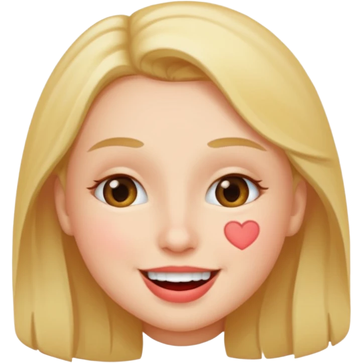 Kiss and smile emoji