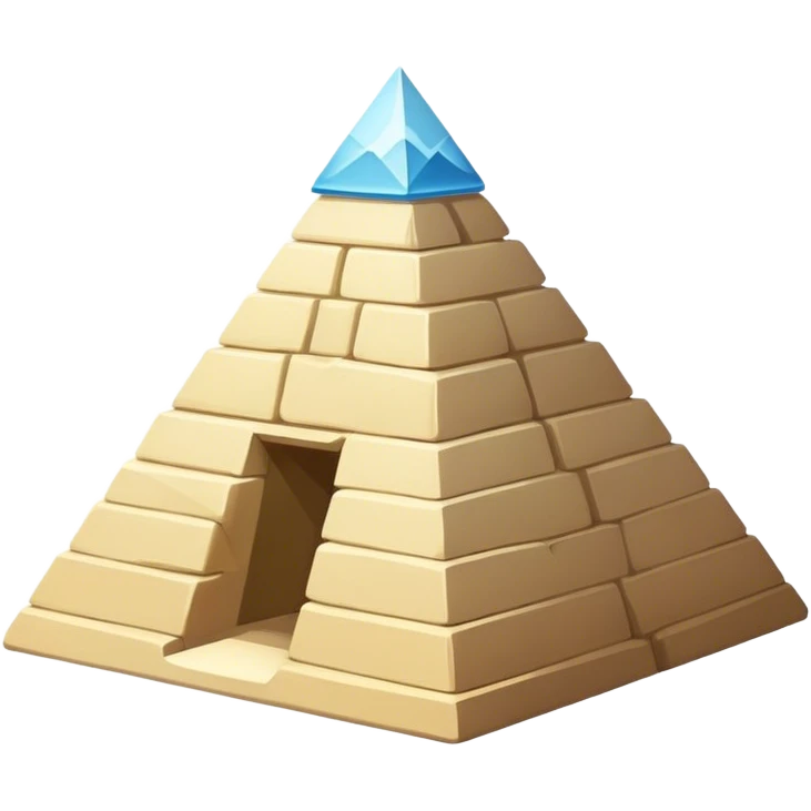 White rock pyramid ￼ emoji