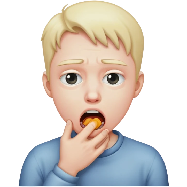 Person choking themselves  emoji