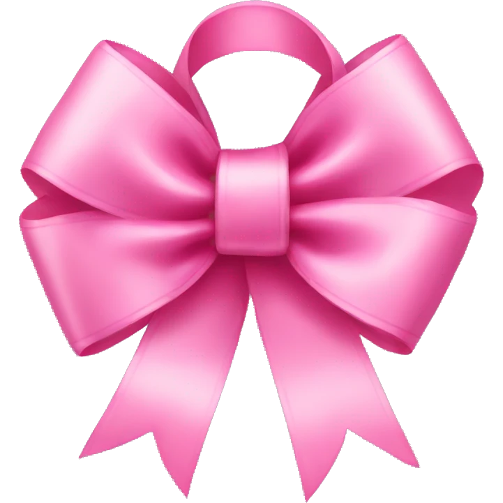 Pink ribbon bow  emoji
