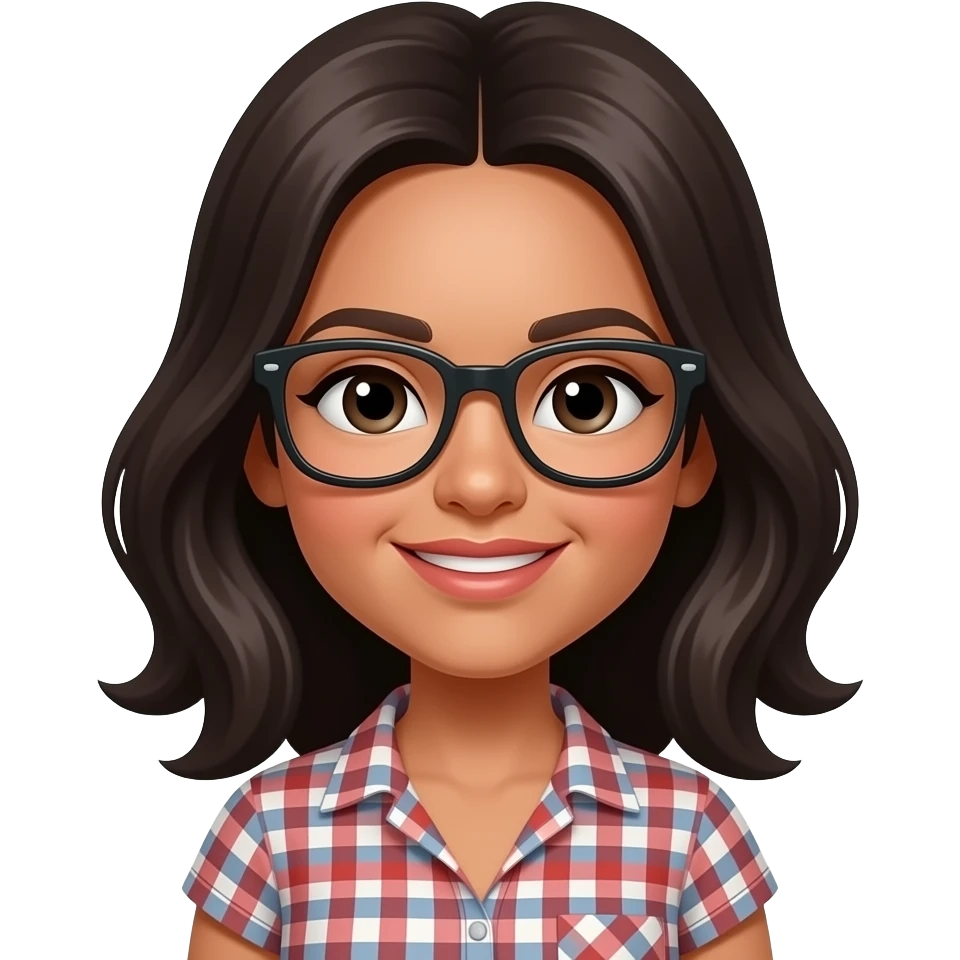 singer ladhy with glasses emoji
