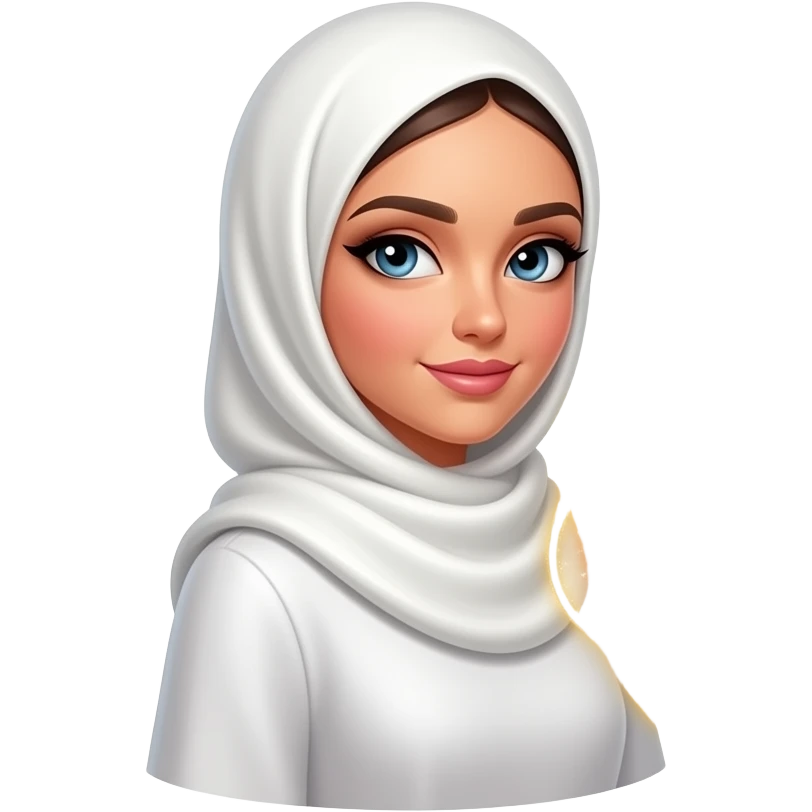 A beautiful woman in a pearl-white satin hijab, left around a glowing Patreon logo made of crystalline light. Swirling trails of celestial energy and stardust surround. Amber color text: 'What do they get in?'. Isolated on white, soft pastel colors, 3D icon style, ultra-detailed emoji