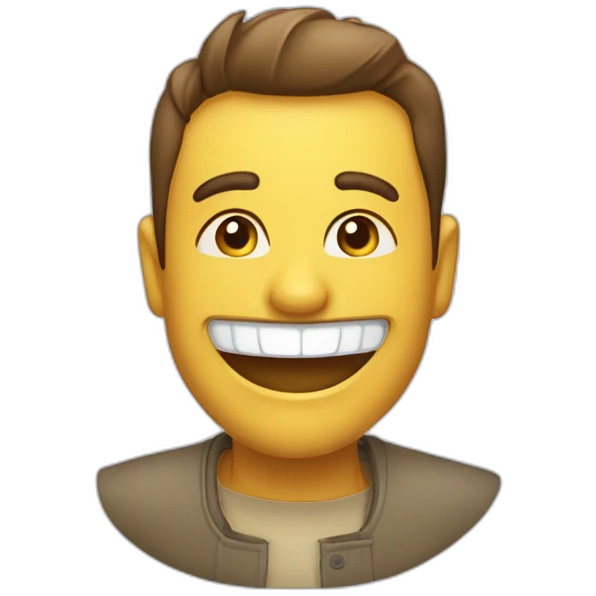 L'émoji sourire avec une bouche très grande emoji