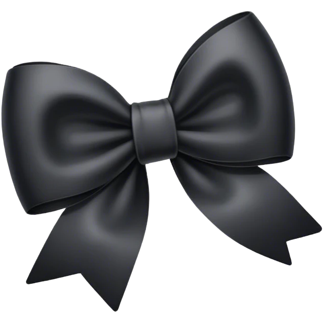 black bow emoji