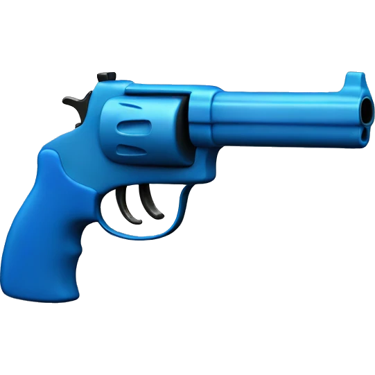 Blue gun emoji