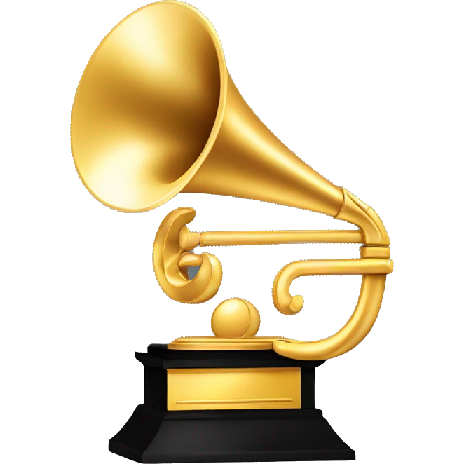 Grammy award emoji