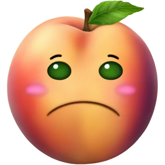 a reall big peach with and eggplant insde it emoji