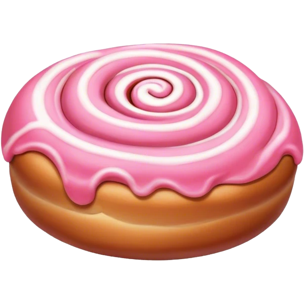 Cinnamon bun Pink  emoji