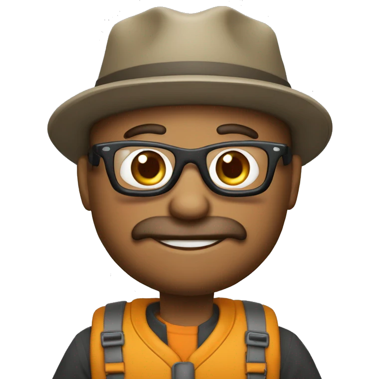 Bernes de la Montaña con lentes y gorra emoji