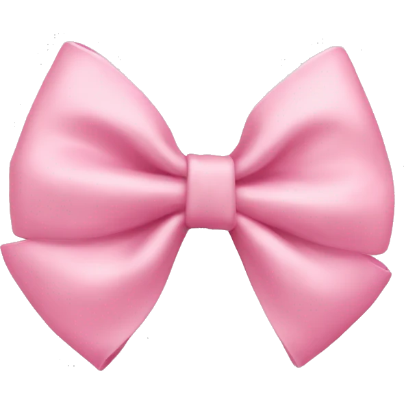 Baby pink bow emoji