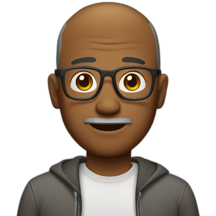 Guy with casual style at 50 emoji
