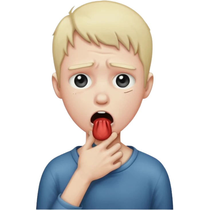 person choking themselves  emoji