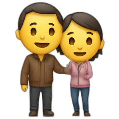 Deux personnes qui s’embrassent emoji