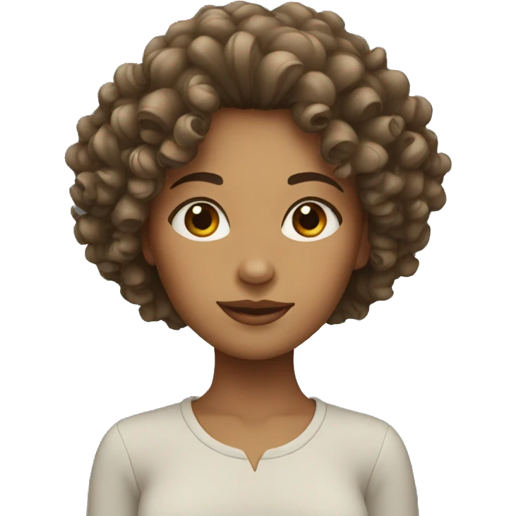 women with curly hair emoji