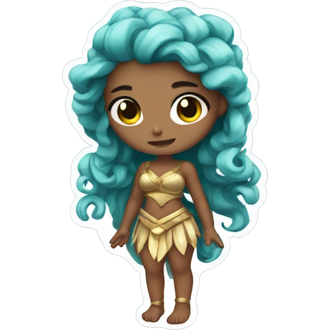 Siren goddess chibi emoji