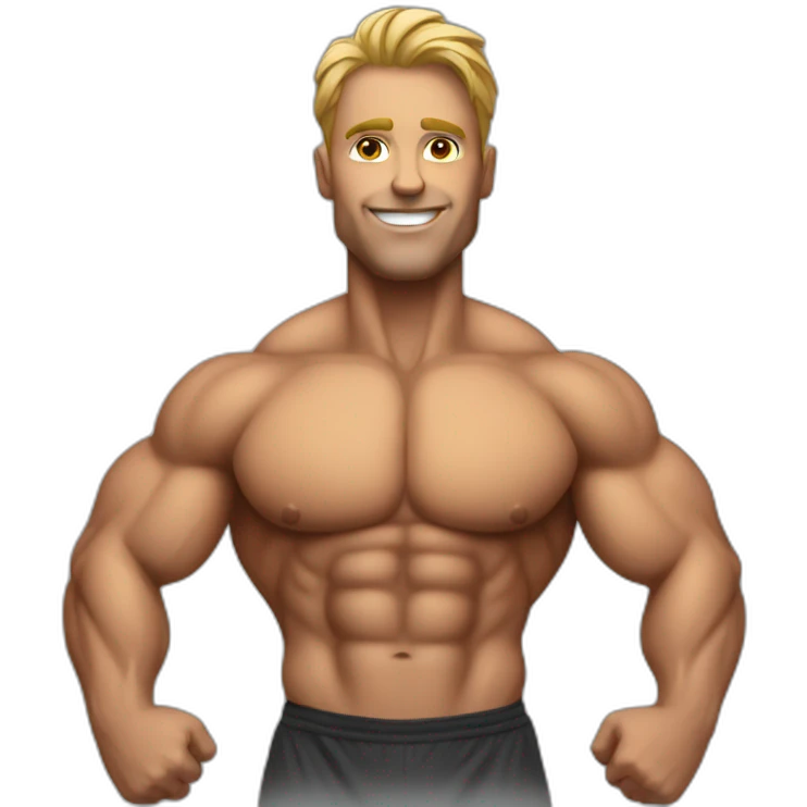 Body builder man emoji