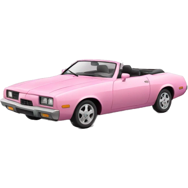 Voiture rose  emoji