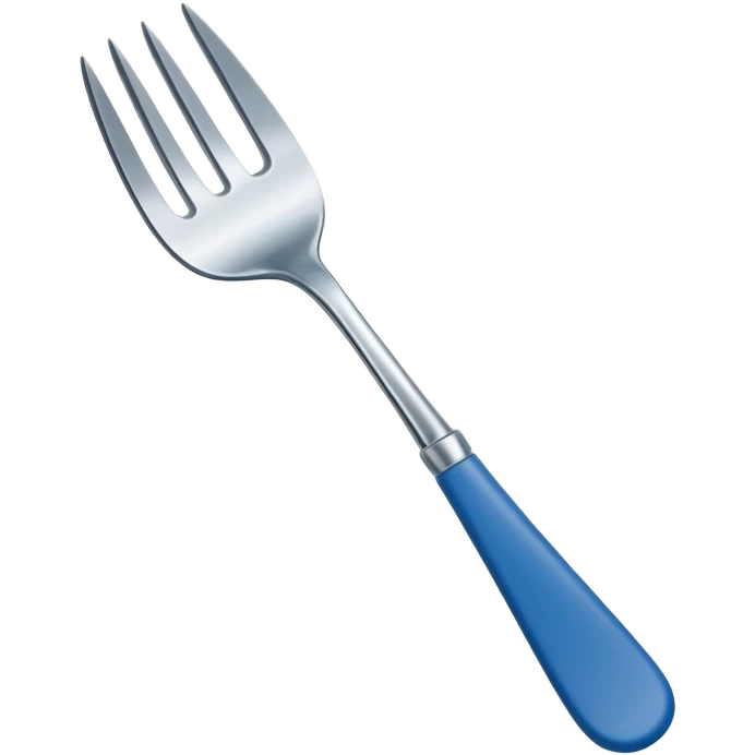 blue-handled oyster fork emoji