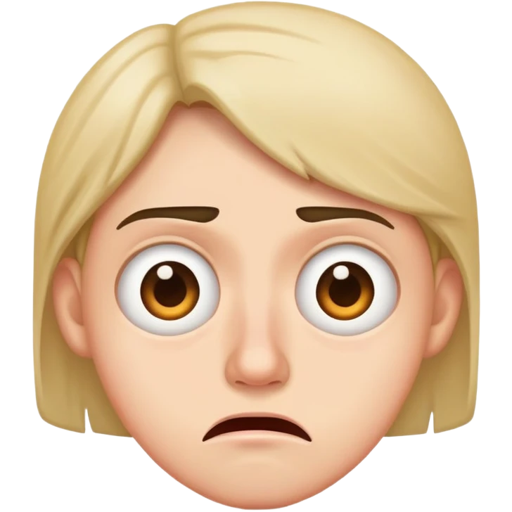 disgusted and confused face emoji