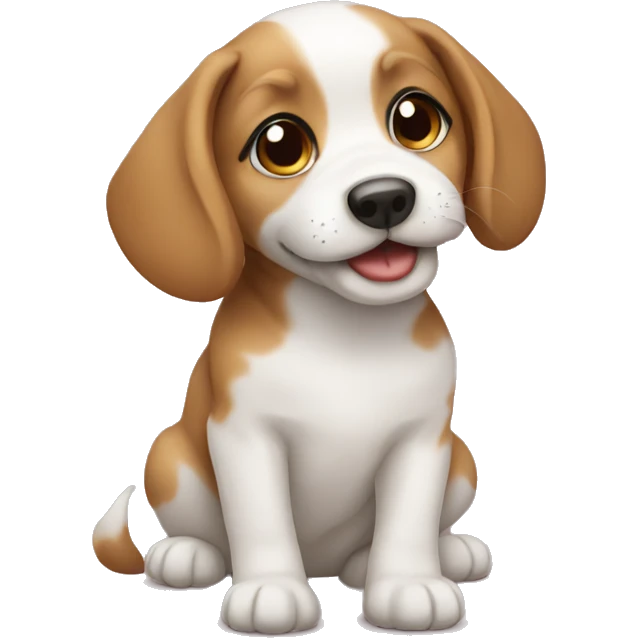 Cute puppy  emoji