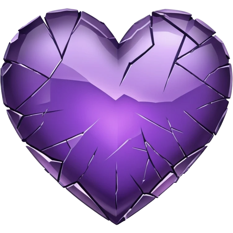 Broken Purple Heart  emoji