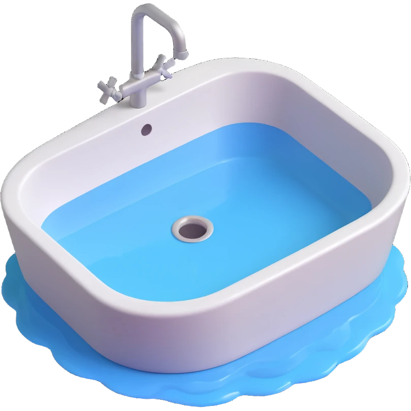 a sink filled with water emoji