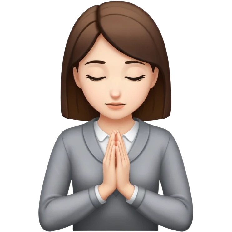 woman bowing hands together emoji